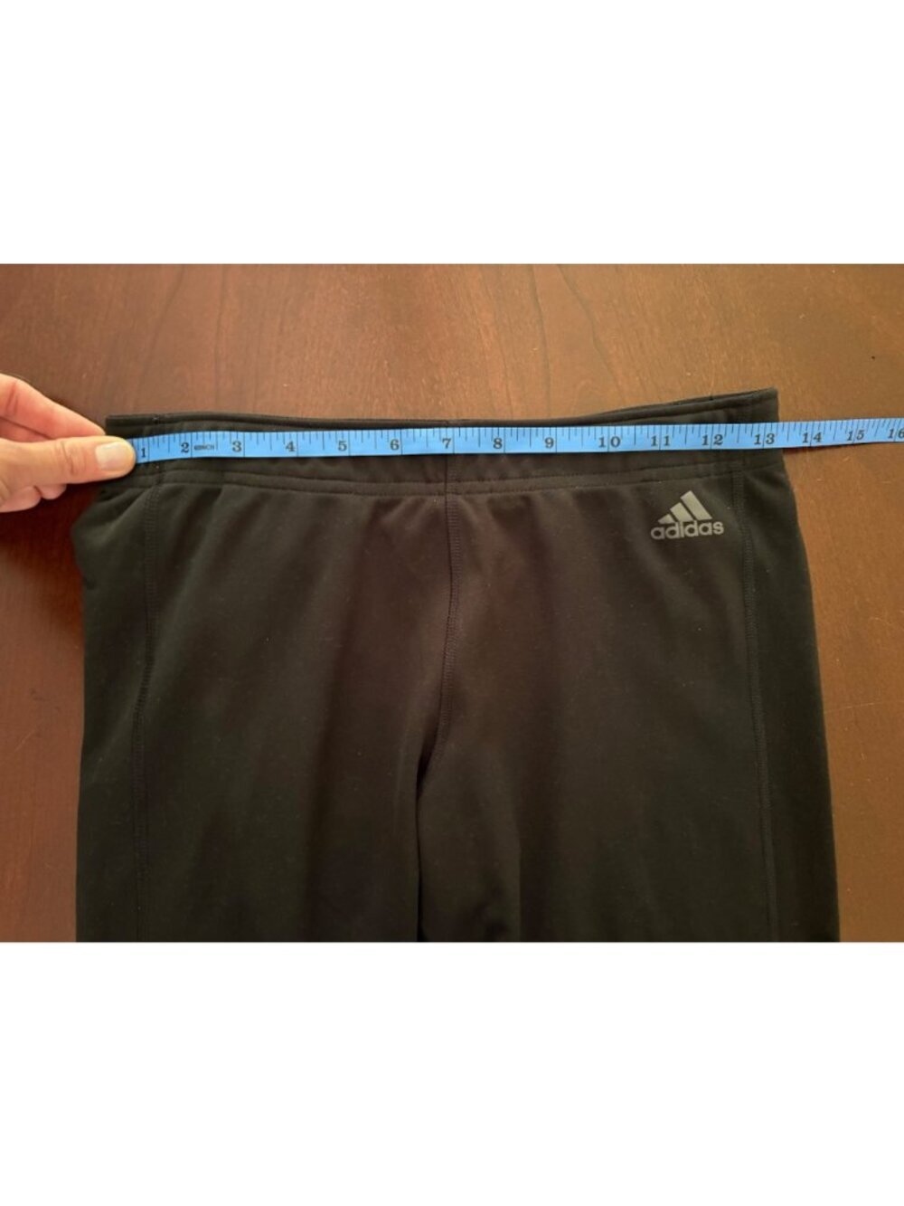Adidas Climalite Black Cropped Capri Athletic Leggings Size Medium - Picture 5 of 8
